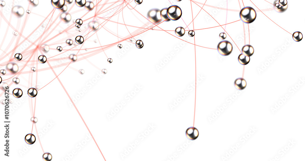 Poster network holding in hand 3d connection data