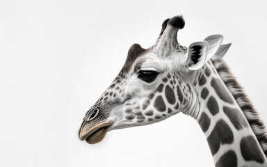 Obraz premium White Giraffe（白いキリン）
