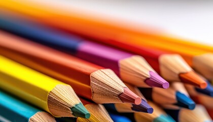 Fototapeta premium Discover creative ways to use colorful pencils for art projects and diy crafts