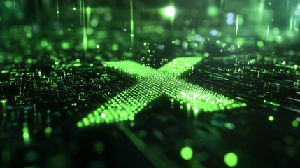 Digital Matrix X Symbol