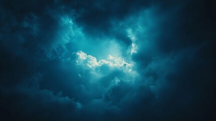 Fototapeta premium Dramatic Sky with Illuminated Clouds