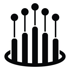 Optical cable icon. Network conceptual. Optical fiber cable icon isolated on white background. Future technology with high speed internet, large data. Digital internet vector illustration.