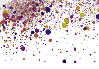 silver confetti explosion festive background