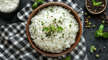 Bowl of Fluffy White Rice