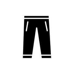 Pants Icon black and white vector sign