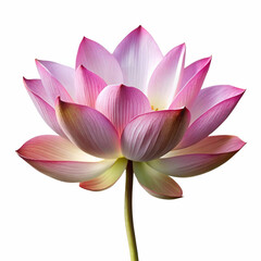 Fototapeta premium lotus on white background