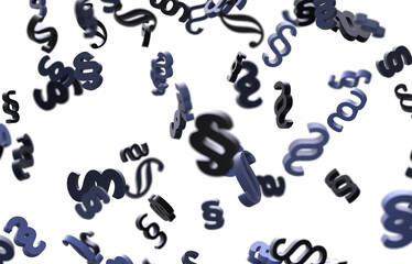 Law and justice concept modern