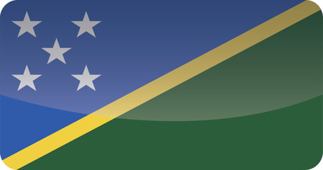 National flag of Solomon Islands.Vector illustration