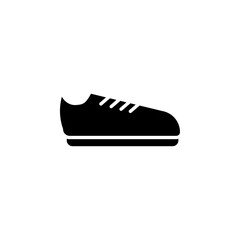 Shoes Icon black and white vector sign