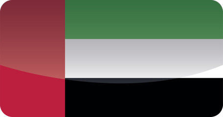 Obraz premium National flag of United Arab Emirates.Vector illustration