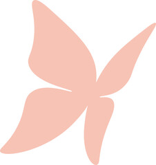 beautiful flying butterfly side view slightly widely opened wing