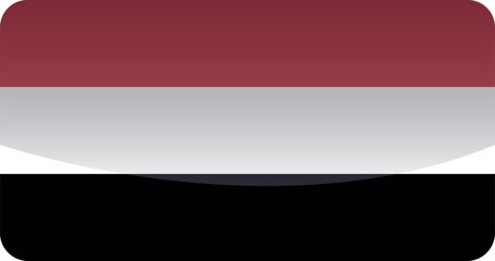National flag of Yemen.Vector illustration
