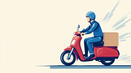 Fototapeta premium Courier service logo