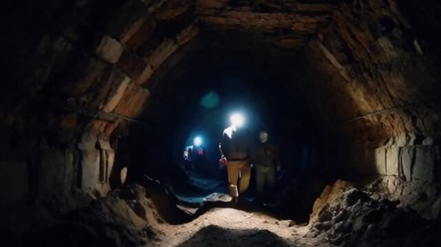underground coal mine tunnel is very cool