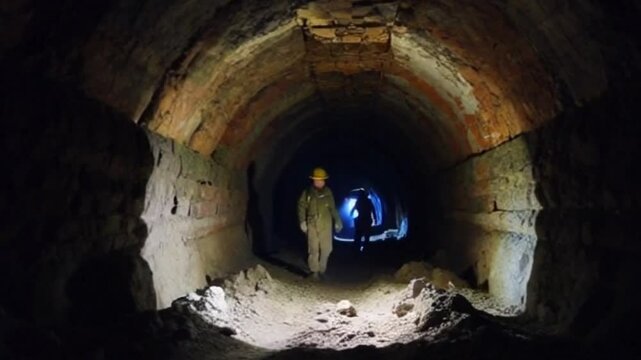 underground coal mine tunnel is very cool