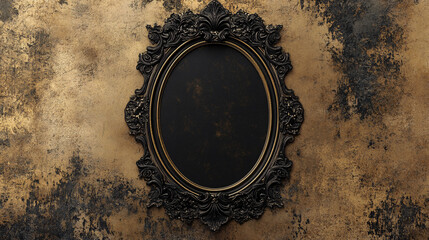 A stylish vertical frame with a black oval centerpiece, ideal for a bookplate or certificate. The illustration includes decorative borders and a clean background for customization.