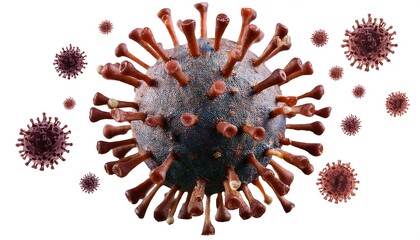 Beautiful orange gerbera daisies bloom in a colorful floral pattern