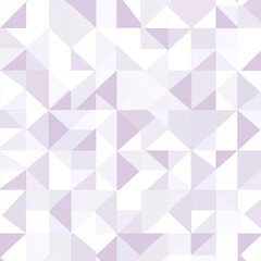 Obraz premium Seamless Light Purple and White Triangles Pattern, Abstract Geometric Background