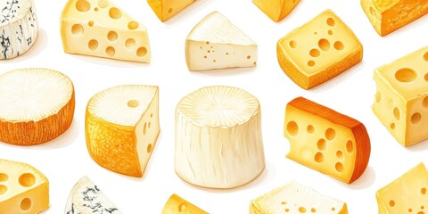 Assortment of Different Types of Cheese