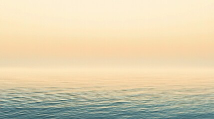 Fototapeta premium Serene Ocean Horizon at Sunset