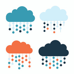 Minimalist Abstract Clouds Set