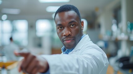Obraz premium Hand pressing key on technology for healthcare and wellness, representing a digital connection between a medical professional and a touchscreen interface