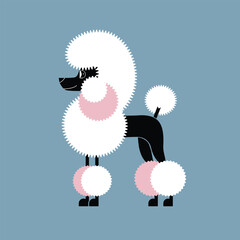 Minimalist Poodle Silhouette