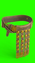 roman soldier belt with green background