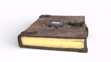spell book with white background