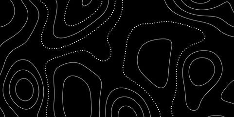 Abstract topographic contours 3d map background. topographic line texture background. Seamless pattern wave lines Topographic map. Geographic mountain relief. multi-layer cutout geometric patterns.