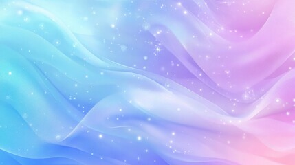A dreamy gradient of blue and pink fabric with shimmering sparkles, evoking a serene and magical ambiance.