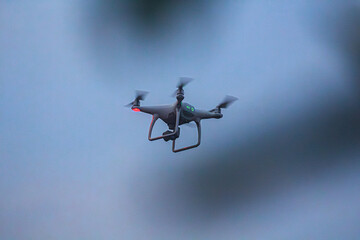 El dron está tomando fotos