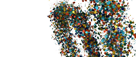 Abstract Colorful Confetti