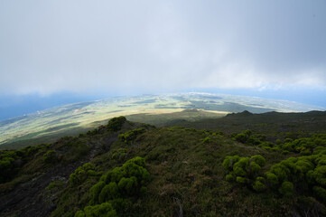 beautiful landscape on pico volcano