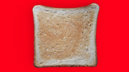 Toasted Bread with red background
