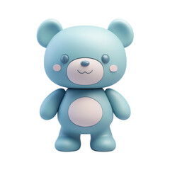 Obraz premium 3D Cute Teddy Bear Icon