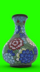 vase with green background