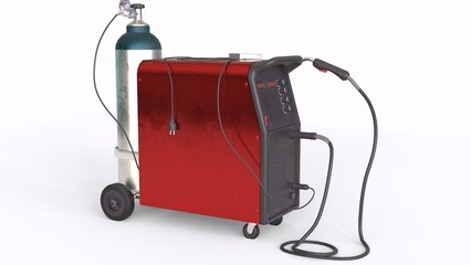 welder machine with white background