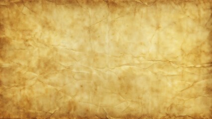 Aged parchment texture background with crumpled surface details, vintage appearance