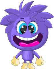 Crazy Cartoon Boy. Clipart.