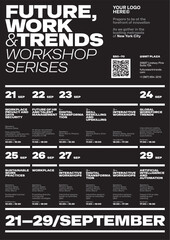 Conference Program Schedule Event Poster Template