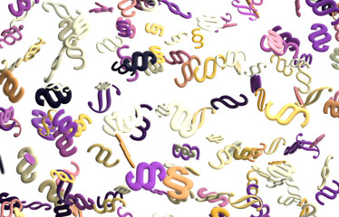 Paragraph in 3d ground panorama