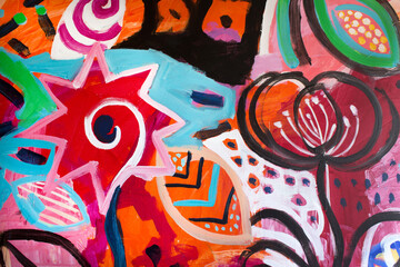 Obraz premium Detail of the Painting as a Background