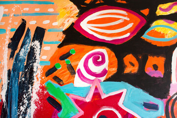 Detail of the Painting as a Background