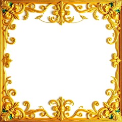frame with floral ornament