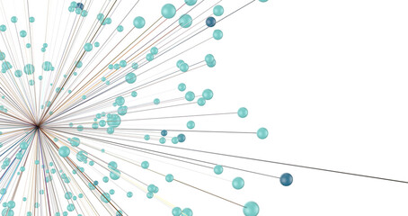 Concept of Network, internet communication. 3d illustration