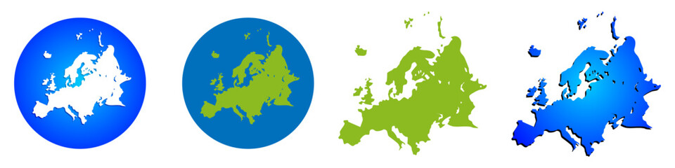 europe continent vector design, editable europe continent image, symbol, illustration, ocean, background