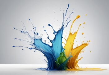 Obraz premium splash_concept_commercial_clean_background