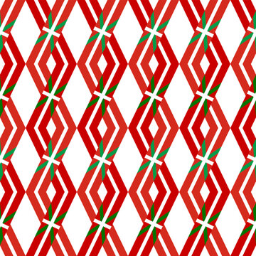 basque flag rhombus pattern background. vector illustration