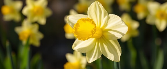 Close-up Daffodil Flower in Natural Light